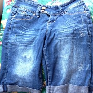 Royalty for Me/YMI Cuffed Jean Shorts